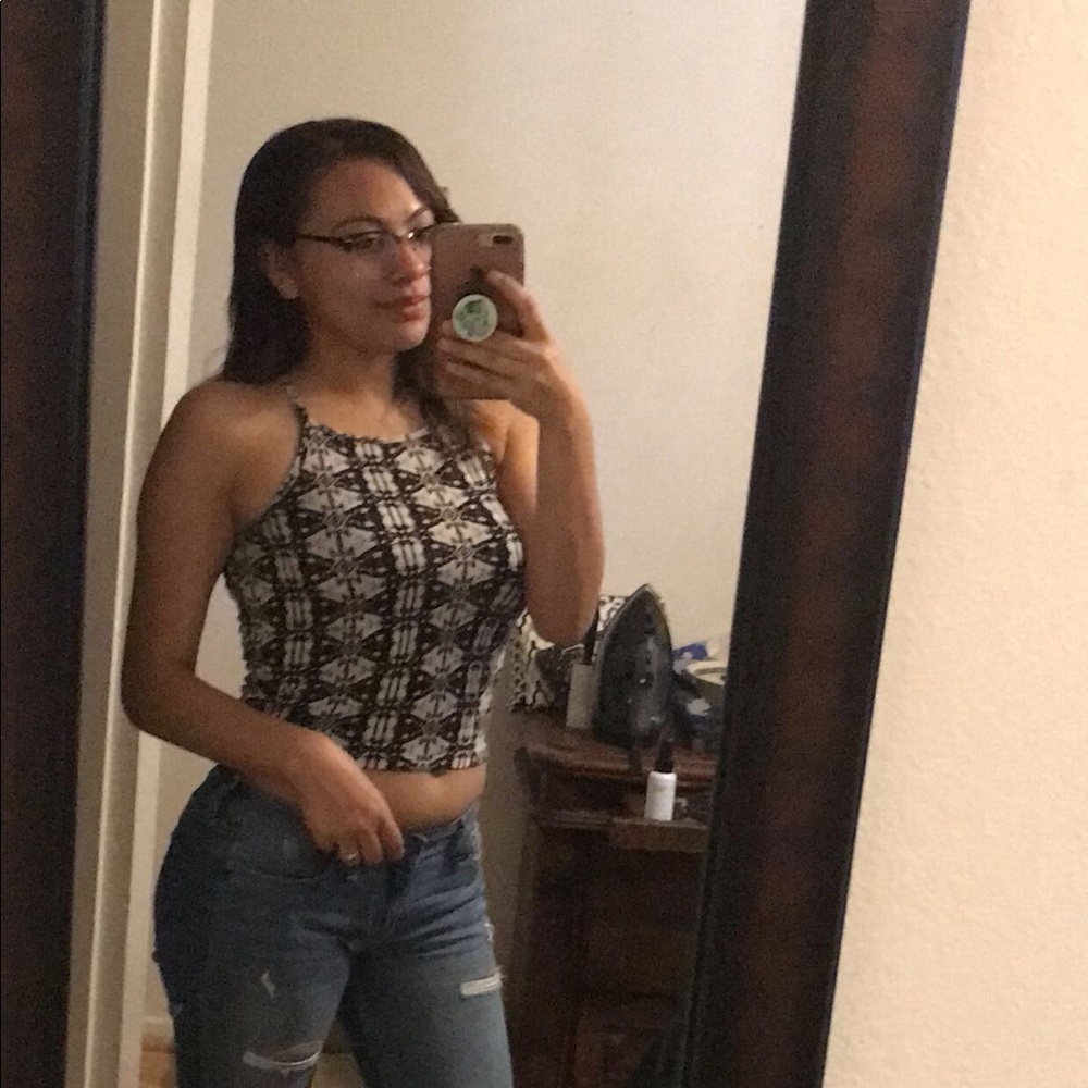 Halter tie dye top
